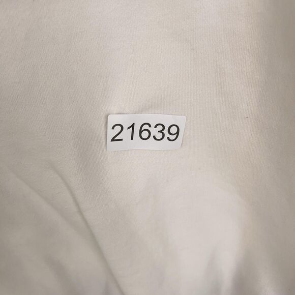 American Eagle Hoodie Womens 2XS White Pullover Fleece Kangaroo Pocket Spell Out - Picture 15 of 15